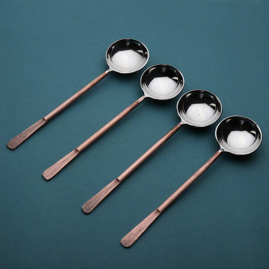 artisanal Stilton scoops, coffee spoons, copper spoons, heart spoons, spoons, sugar spoons, table spoons, tablespoons, tea spoons, teaspoons